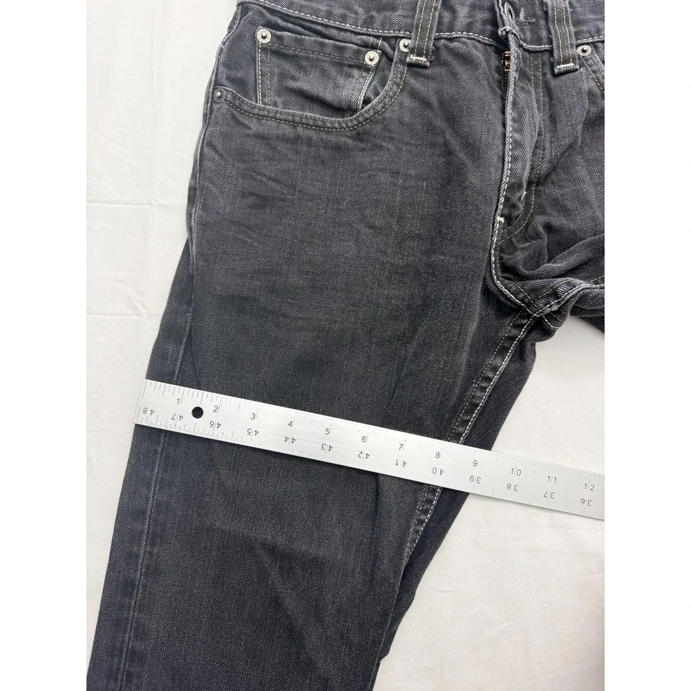 Levi's 511 Jeans Mens 32x30‎ Black Dark Wash Slim Straight Leg Denim Pants